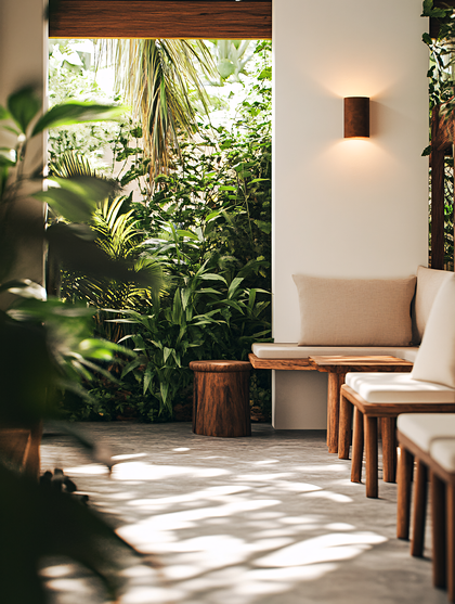 Tranquil Outdoor Seating Area