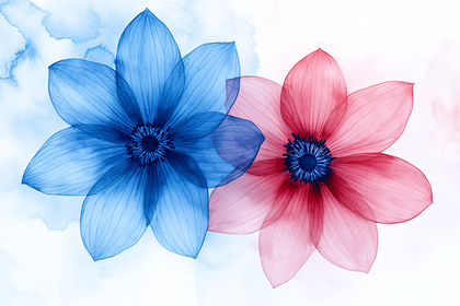 Translucent Floral Duo
