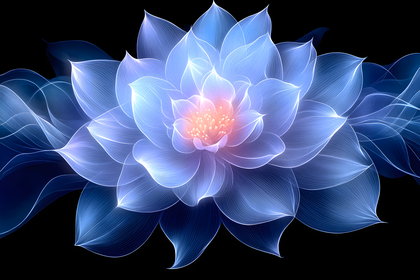 Translucent Lotus Flower