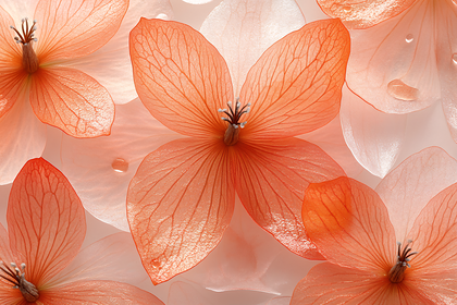 Translucent Orange Petals