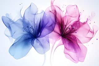 Transparent Floral Duo