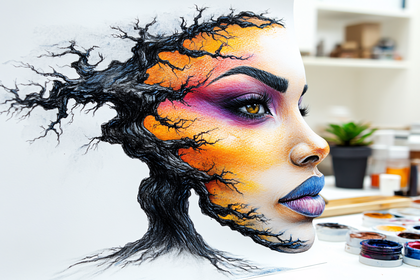 Tree Face Portrait