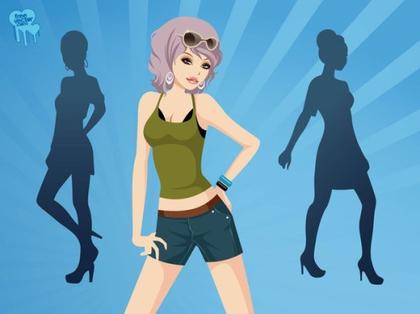 Trendy Girls Free Vector