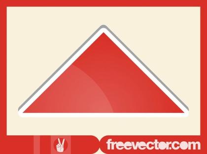 Triangle Sticker Free Vector