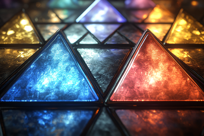 Triangle Tiles Abstract