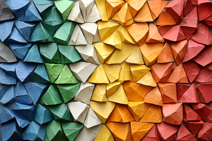 Triangular Paper Mosaic