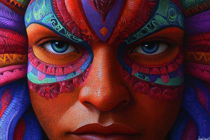 Tribal Face Art