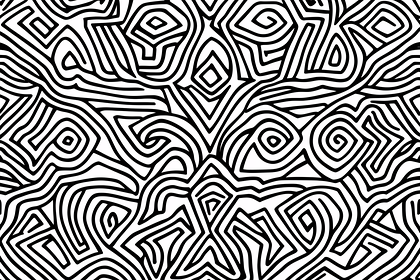 Tribal Maze Pattern