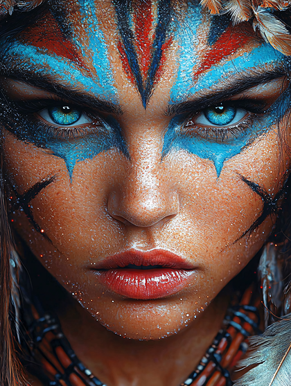 Tribal Warrior Portrait