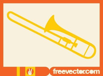Trombone Free Vector
