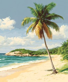 Tropical Beach Palm Tree