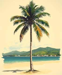 Tropical Beach Palm Tree