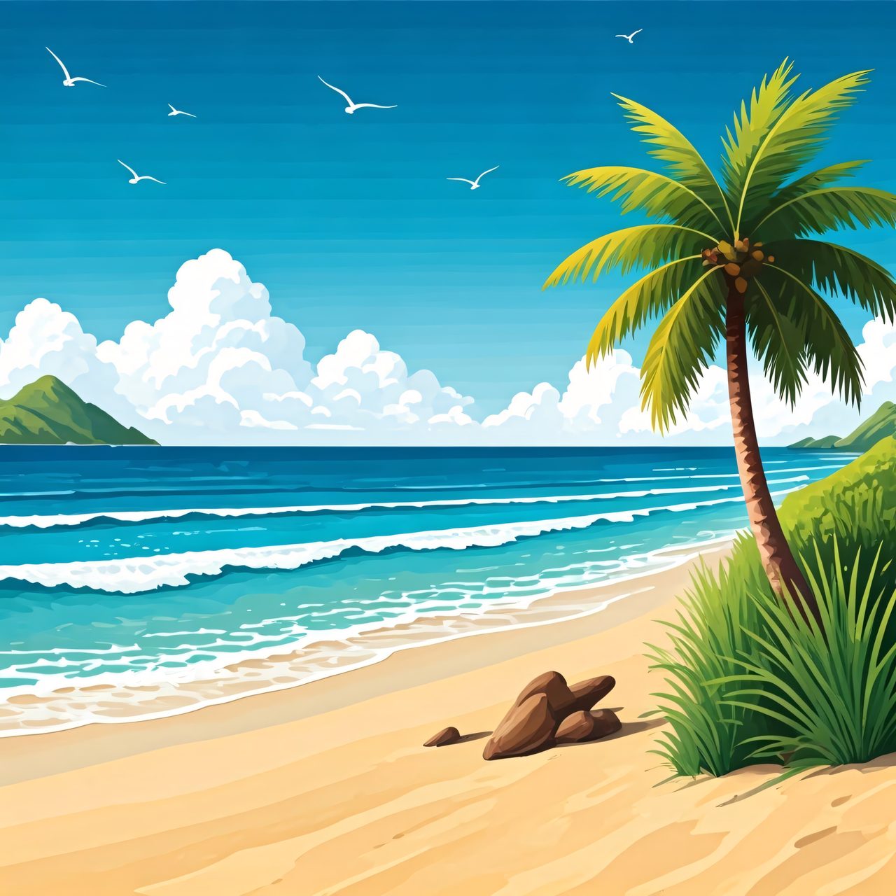 tropical beach paradise