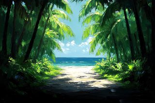 Tropical Beach Path