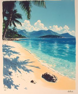 Tropical Beach Scene