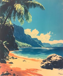 Tropical Beach Scene