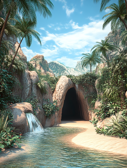Tropical Cave Oasis