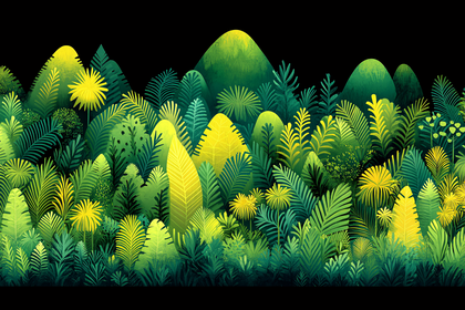 Tropical Green Forest