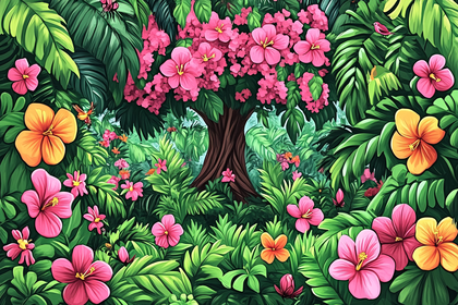 Tropical Hibiscus Garden