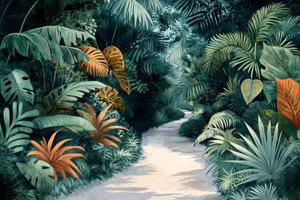 Free Download Lush Jungle Path Digital Art