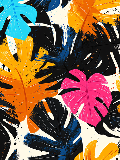 Tropical Leafy Pattern