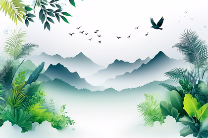 Tropical Mountain Serenity