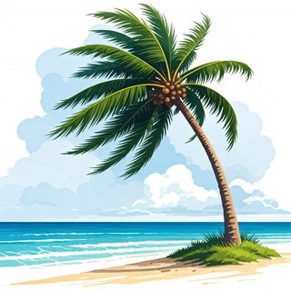 tropical palm beach