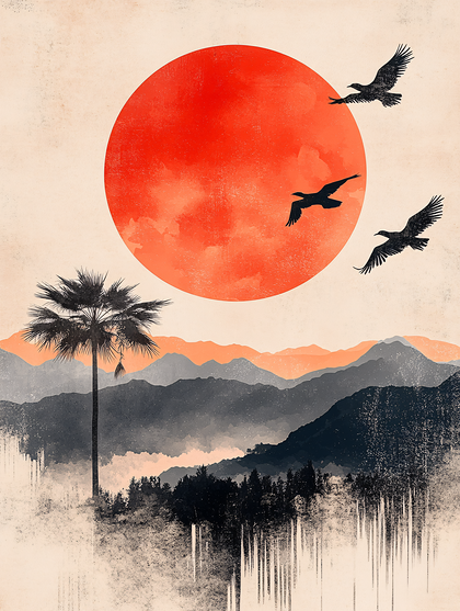 Tropical Silhouette Sunset