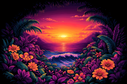 Tropical Sunset Paradise