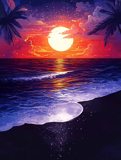 Tropical Sunset Seascape