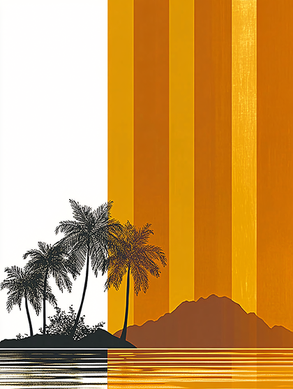 Tropical Sunset Strips