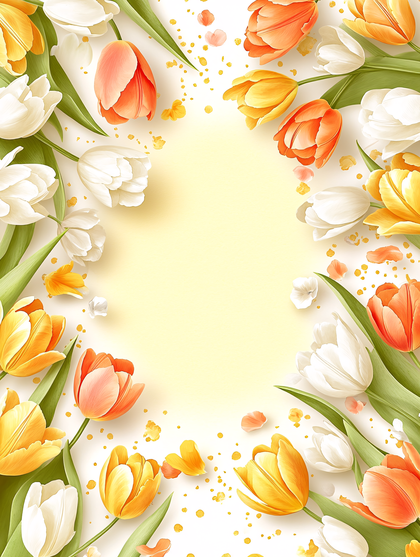 Tulip Floral Background