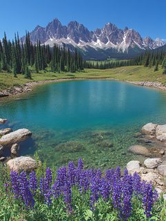 Turquoise Lake and Majestic Mountains