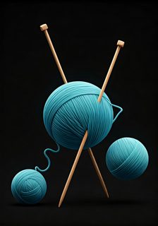 knitting yarn needles