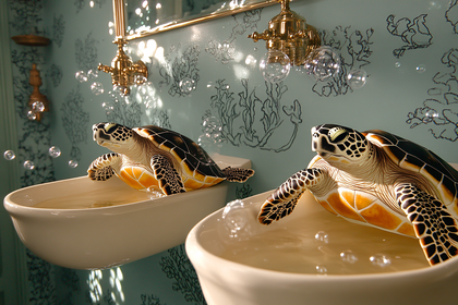 Turtles In Sinks