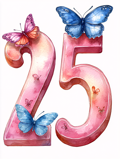 Twenty Five Butterflies