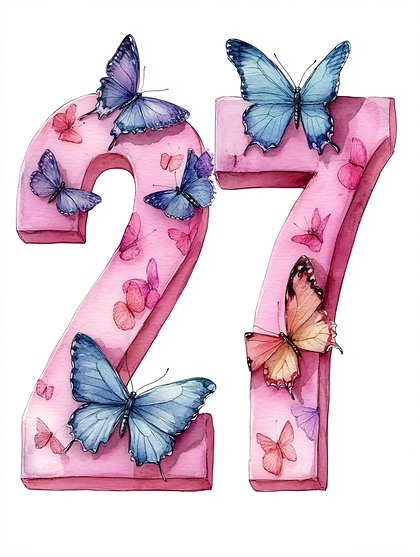 Twenty Seven Butterflies