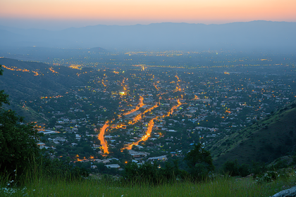 Twilight Cityscape View