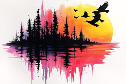 Twilight Forest Reflection