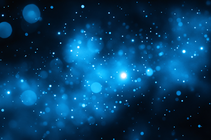 Twinkling Blue Lights