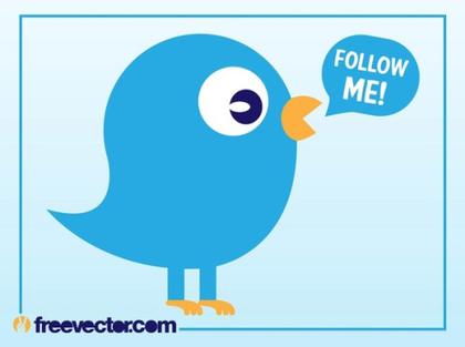 Twitter Bird Free Vector