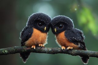 Two Baby Owls