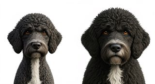 two black doodles