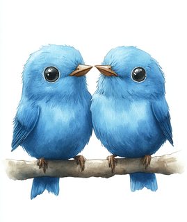 pair of bluebirds