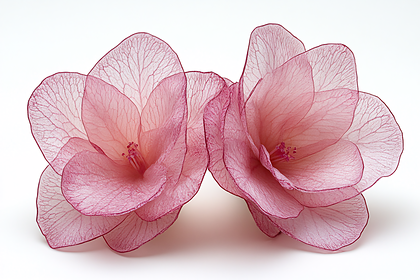 Two Delicate Pink Flowers