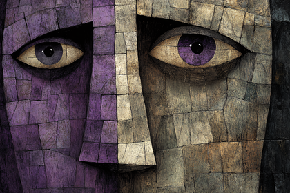 Two Faced Stone Gaze