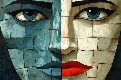 Two-Faced Woman Portrait