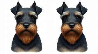miniature schnauzer portraits