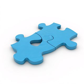 blue puzzle connection