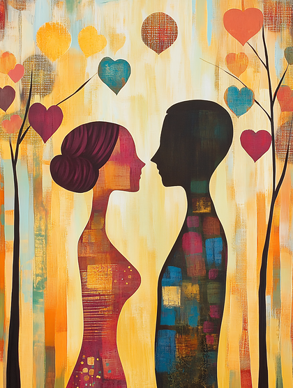 Two Lovers In Autumn